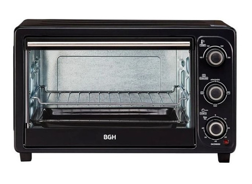 Imagen 1 de 8 de Horno De Mesa Eléctrico Bgh Bhe17m20 16l Negro 4lvl Potencia