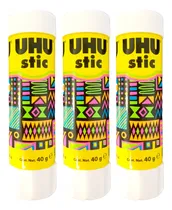 Comprar 3 Pegamentos Adhesivos En Barra Uhu Stic 40g