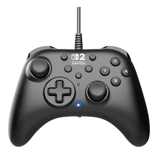 Controle Hori Turbo Com Fio Para Nintendo Switch Preto