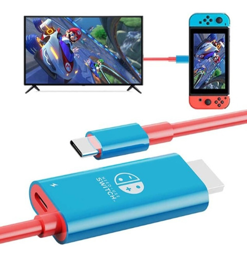 Cable Extensión Tipo C A Hdmi Nintendo Switch 2 Metros