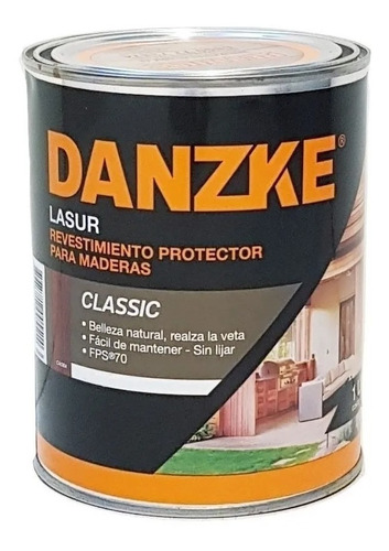 Danzke Petrilac Lasur Madera Satinado X 1 Lt. Tonos Varios