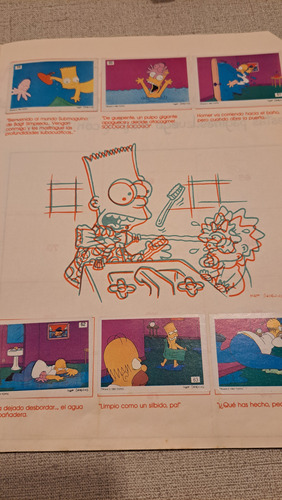 Álbum Figuritas Simpsons Completo! Año 1992. Cromy. (Usado)
