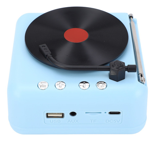 Altavoz Retro Estilo Tocadiscos, Calidad De Sonido Hifi Bt5.