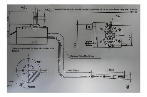 Termostato 50 A 300 Grados Ac 16a Control Temperatura Horno