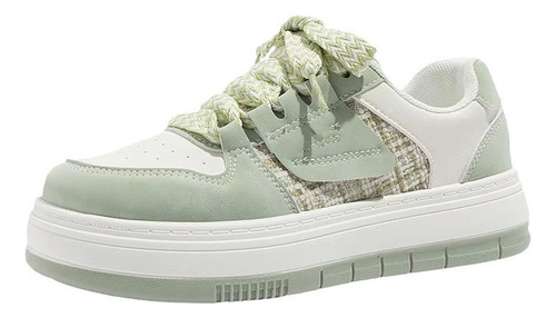 Zapatillas De Deporte Con Cuña Para Mujer Zapatos Con Plataf