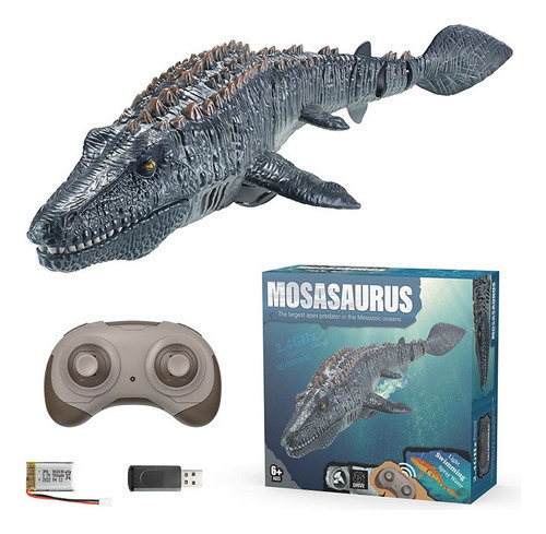 Dinosaur Mosasaurus Mergulho Rc Boat Con Mando A Distancia,