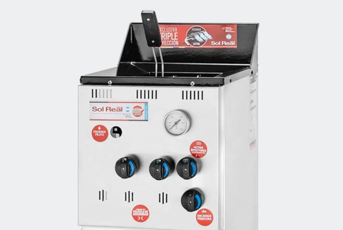 Imagen 3 de 9 de Freidora Industrial Sol Real Triple Inyección 043 10 Lts Ge