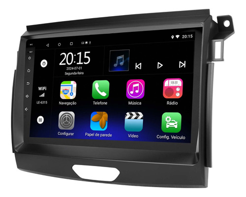 Multimidia Ford Ranger Android 13 2gb 32gb Wifi Gps 9p 2cam