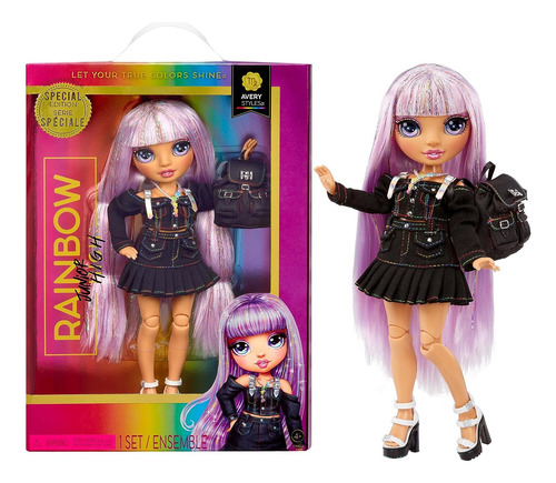 Rainbow High Junior Muñeca Avery Style .