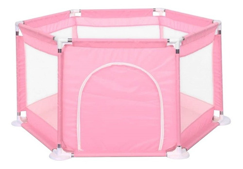 Corral Plegable Rosado