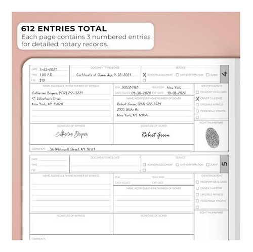 Clever Fox Notary Journal Notary Journal Of Notary Journal O