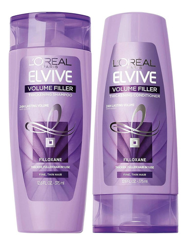 L'oreal Paris Elvive Volume Filler - Juego De Champú Y Aco.