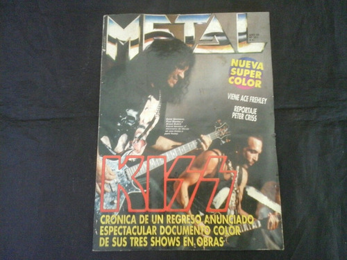 Revista Metal # 251  - C/ Lamina Gene Simmons / Paul Staney