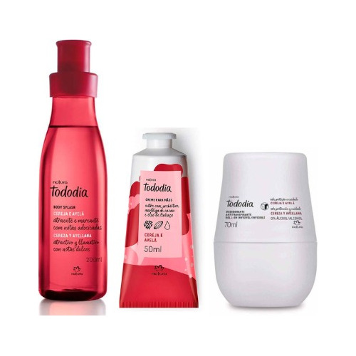 Natura Tododia Kit Hidratante + Body Splash + Roll On Regalo