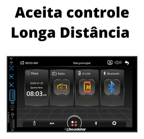 Multimídia Mp5 Ford Ká 14 15 16 17 18 Usb Bt Mold Câm Int