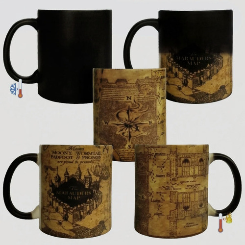 Taza Mágica Harry Potter Mapa Merodeador Los Q Más Vendemos