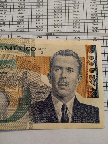 Billete De 10 Nuevos Pesos Lázaro Cárdenas