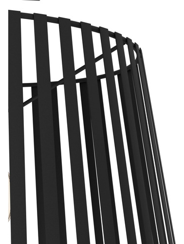 Lámpara Colgante Bogota Acero Negro 1x60w E27 390002