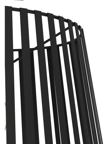 Lámpara Colgante Bogota Acero Negro 1x60w E27 390002