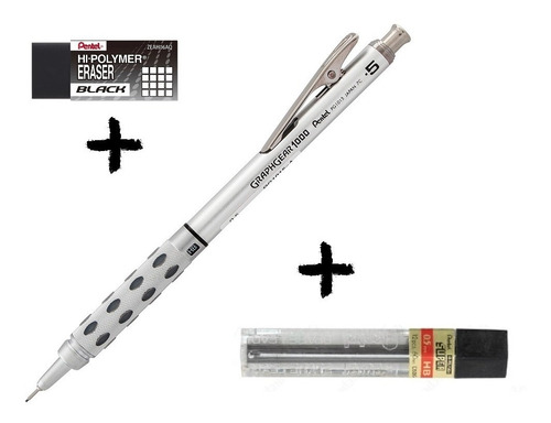 Imagen 1 de 8 de Portaminas/lapicero Pentel Graphgear 1000 0.5 Dibujo Tecnico
