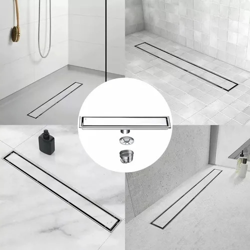 Desagüe Invisible De Acero Inoxidable 304 Para Baño 10x60cm