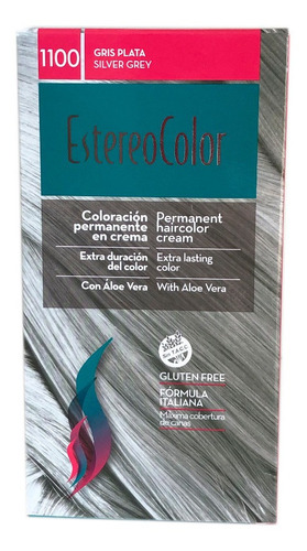 Kit Kit EstereoColor  Tintura Permanente Gris Plata tono gris plata para cabello
