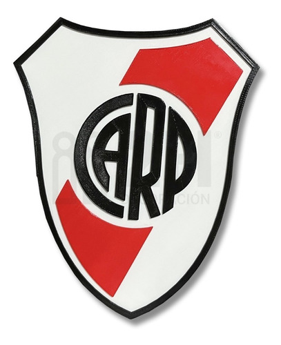 Cuadro 3d River Plate Carp Logo Cuadro Futbol Argentino Deco