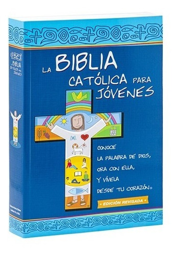 Libro Biblia Católica Para Jóvenes Dos Tintas Letra Grande