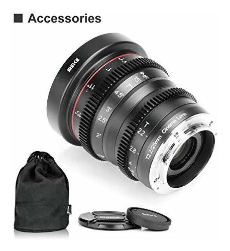 Imagen 6 de 6 de Meike T22 Mini Lente De Cine De Enfoque Manual Prime