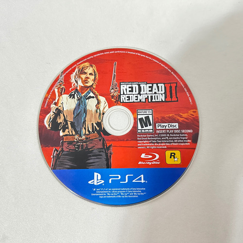 Read Dead Redemption 2 Físico Ps4 Solo Disco De Juego -leer-