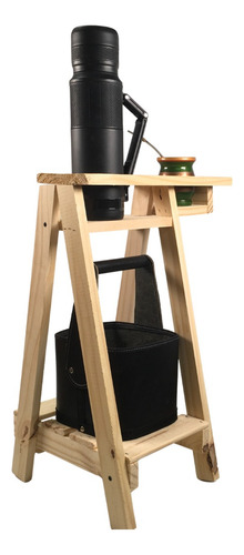 Mesa Matera Plegable Mesita Mate Madera Pino Regalos Natural