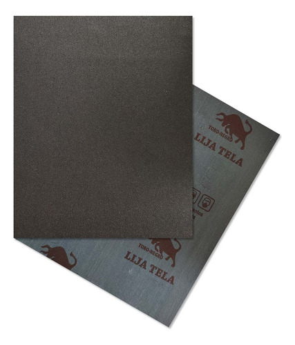 Pack 25 Lija Pliego Tela Fierro Metal 230x280mm Grano 80