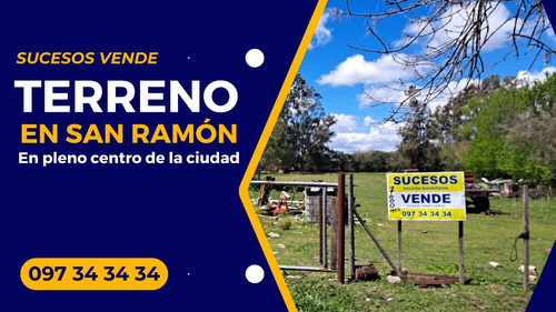 Sucesos Vende Terreno De 7188 Metros Con Galpón En San Ramón A 2 Cuadras De La Avenida.