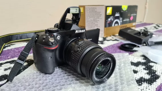 Nikon D5200 Dsrl Kit 18-55mm Vr Ii Reflex Completa!!