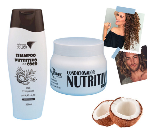 Kit Dia À Dia -coco -shampoo 350ml + Mascara 500ml Mairibel