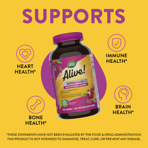 Multivitamínico Nature's Way Alive! Gomas Femininas Com Mais