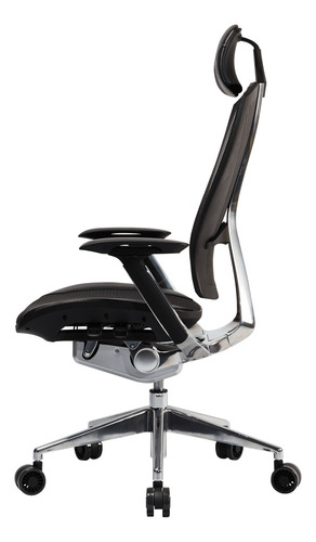 Silla de escritorio Cooler Master Ergo L gamer ergonómica negra con tapizado de malla