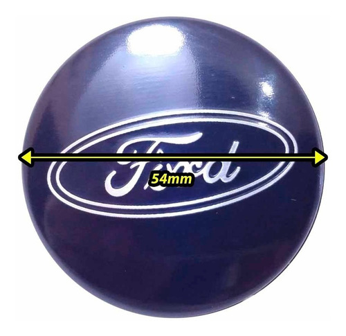 Kit 4 Calota Miolo Tampa Centro De Roda Ford Fiesta Focus