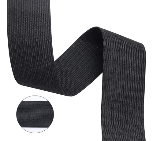 Bobina Elástica De Punto Elástico De 4,5 M (negro, 4,...