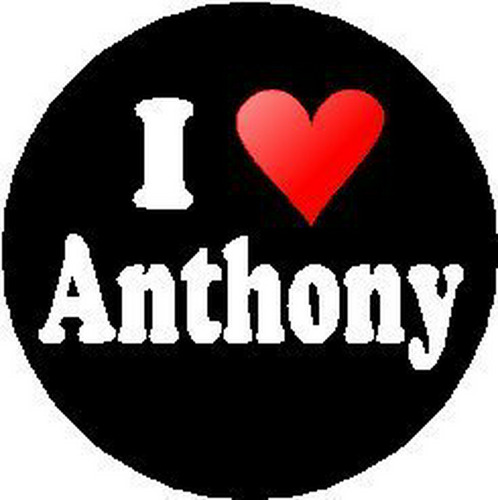 Me Encanta Anthony 1.25\  Pinback Button Insignia - Pin (cor