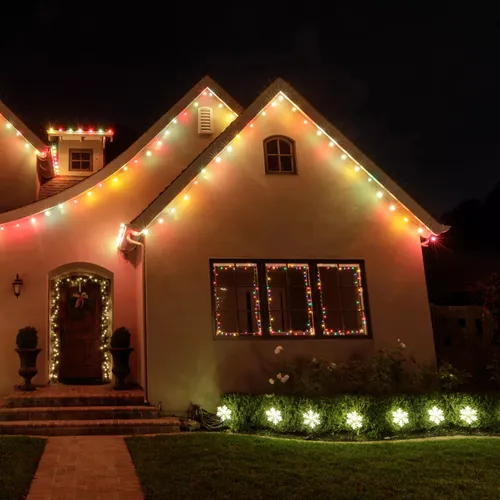 Luces De Navidad Solar Extension Luz Micro Led Navideñas