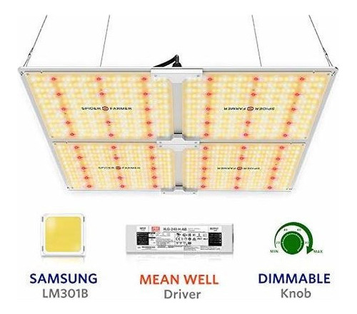 Spider Farmer Sf-4000 Led Luz De Cultivo 5x5 Pies Flor Compa