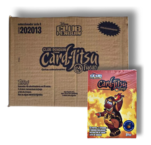 Cartas Club Penguin Fuego Mazo Inicial Bulto X48 Unidades