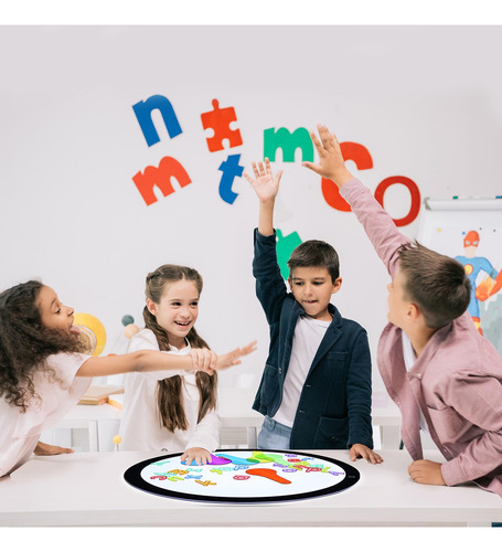 Panel De Luz Led Redondo Para Niños Brillo Ajustable Educati