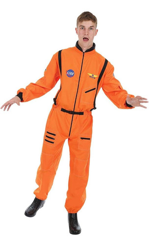 Disfraz De Astronauta Naranja Para Hombre - Estándar