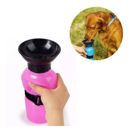 Termo Bebedero Agua Portátil Para Mascotas Aqua Dog - 500 Ml