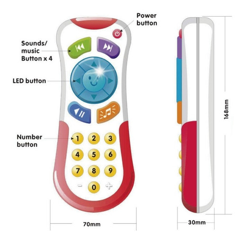 Imagen 5 de 6 de Juguete Control Remoto Luces Y Sonidos Win Fun 0723-nl