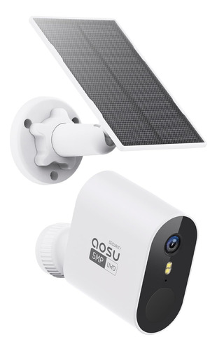 Aosu Camara De Seguridad Solar De 5mp Inalambrica Para Exter