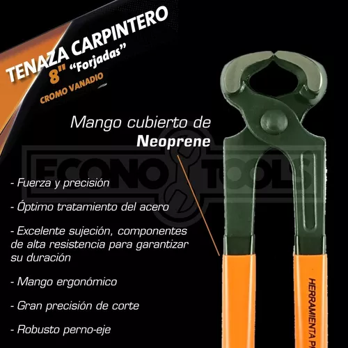 Tenazas para carpintero, Productos