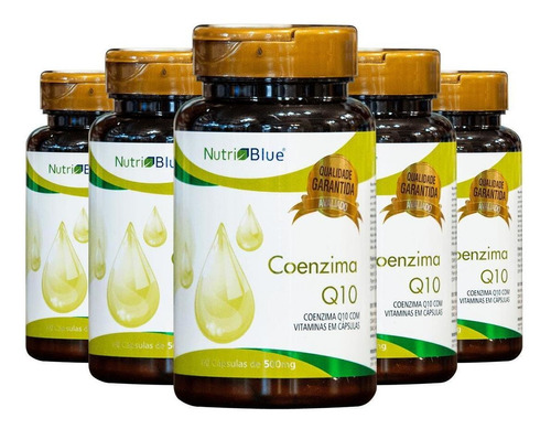 Kit 5x Coenzima Q10 - Nutriblue